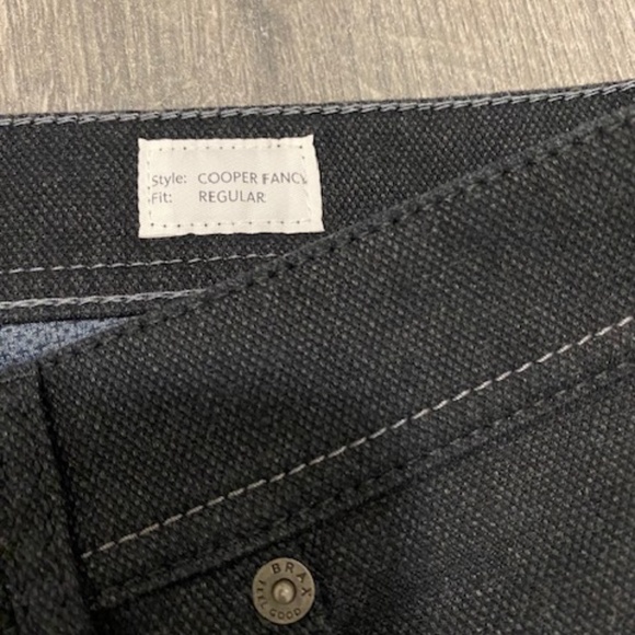 Brax Cooper Fancy Black Cotton Pants Size 40 - Picture 6 of 12